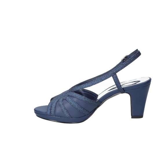 NiB Easy Street Women's Starlight Pump Evening Heels Navy Size 7.5 M $70 RY1318 - Picture 2 of 6